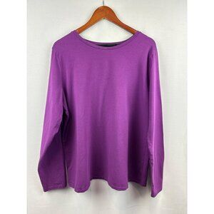 Women’s D&Co XL Purple Long Sleeve Shirt